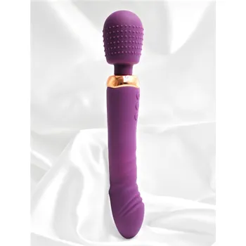 Vibrátor Multifunkční vibrační hlavice DKK Ritual 2v1 - Fialová