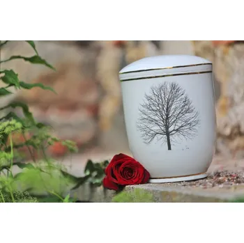 Smuteční dekorace Diamant Motiv stromu 26.5 cm porcelán