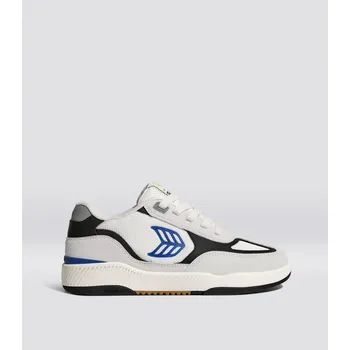 Pánské tenisky Skategoat C25 PRO Smoke White Suede Off-White Mesh Bold Blue Logo Black Sneaker