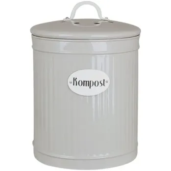 Kompostér Plechový kompostér Natur Avfall Beige 25x17 cm