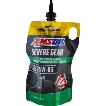 Převodový olej Plně syntetický převodový olej AMSOIL Severe Gear 75W-85 Synthetic Gear Lube 946 ml (1 quart)