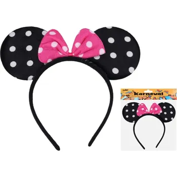 Čelenka Teddies Čelenka - Myška s mašlí - 21 x 19 cm