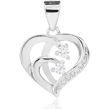 Přívěsek Bealio BEALIO Stříbrný přívěsek SRDCE 03-13497-3493