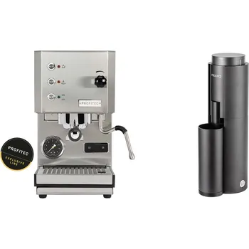 Kávovar Profitec GO, brushed stainless steel + Felicita F47, black