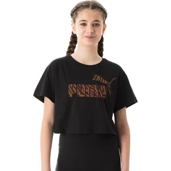Dívčí tričko Tričko Puma Black Crop 1110808 11-12 (L)