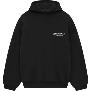 Pánská mikina Fear of God Essentials Fleece Hoodie (FW24) Black Velikost: L