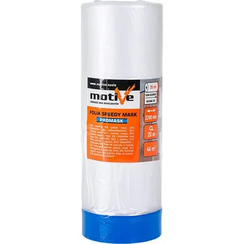 MOTIVE Samolepicí maskovací fólie s páskou – Speedy Mask PROMASK Rozměr: 110 cm × 33 m