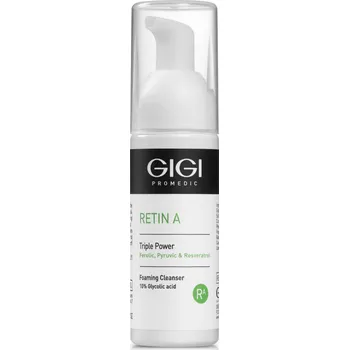 Čistící gel GIGI RETIN A FOAMING CLEANSER 10% GLYCOLIC ACID - Čistící pěna s 10% kyselinou glykolovou 120 ml