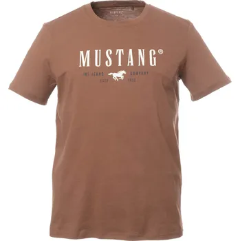 Pánské tričko Mustang Style Austin Tričko Hnědé L