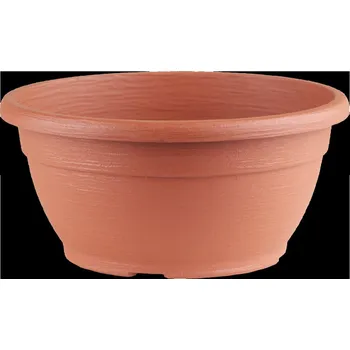 Květináč Žardina Similcotto broušená - cihlová terakota 30 cm