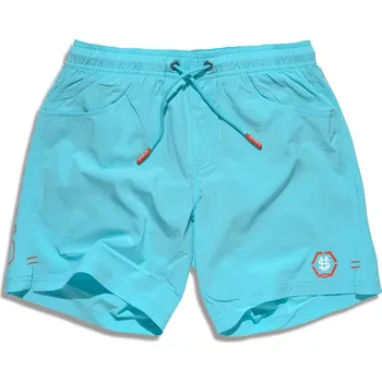 Pánské plavky Pánské koupací šortky CARLOS III LIGHT BLUE / 4XL