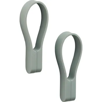 Věšák Silikonové poutko šedozelené 2 ks Loop – Zone ID_1753256