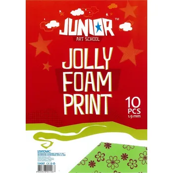 Dekorační pěna EVA A4 Flowers 1,9 mm (sada 10 ks)