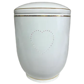 Smuteční dekorace Pohřební urna Diamant | Swarovski | srdce