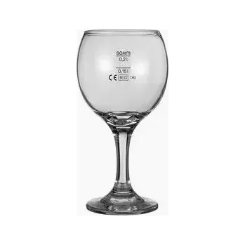 Sklenice Sklenice na víno KOUROS 0,15l + 0,2l cejch (Cena za 1 kus)