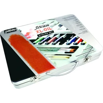 Olejová barva Pébéo 920610 Studio olejové barvy XL, kovový kufřík