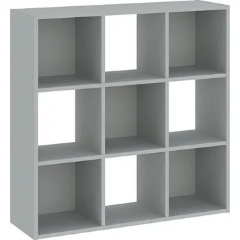 Knihovna Regál CATCHY 9P, Šedá