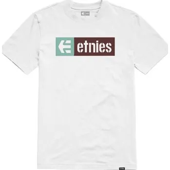 Pánské tričko Triko etnies New Box white/gum XL