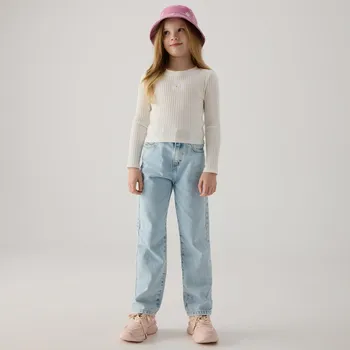 Dívčí džíny Reserved - Džíny straight fit - modrá - 713CV-05J - 713CV-05J-146-2