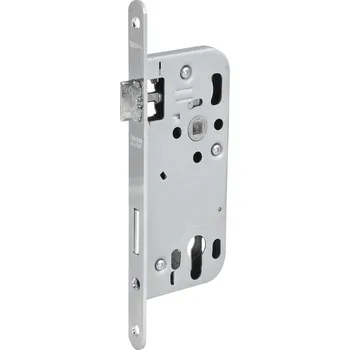 Dveřní kování Zadlabací zámek WG 320 R, PZ, DM 50, ocel pozinkovaná stříbrná
