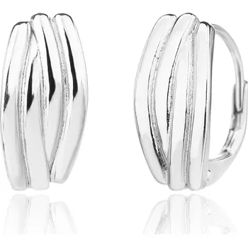 Náušnice Bealio BEALIO Stříbrné náušnice VLNKY 03-13477-3507