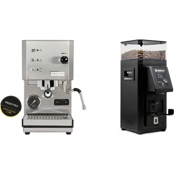 Kávovar Profitec GO, brushed stainless steel + Rancilio STILE, black