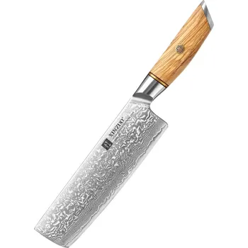 Kuchyňský nůž Nakiri nůž XinZuo Lan B37 7"