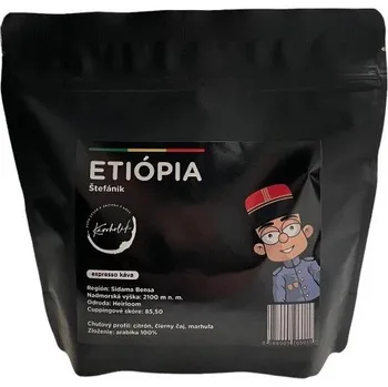 Káva Káva KÁVOHOLIK Štefánik Etiópia 100% arabika 250 g, zrno