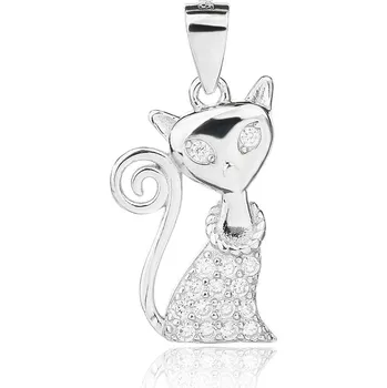 Přívěsek Bealio BEALIO Stříbrný přívěsek KOČKA 03-12311-496
