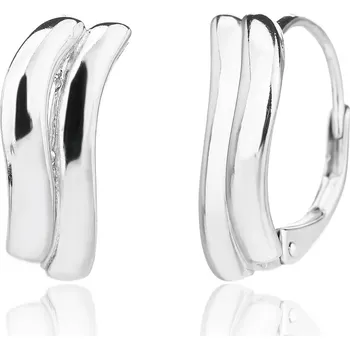 Náušnice Bealio BEALIO Stříbrné náušnice VLNKY 03-13476-3505