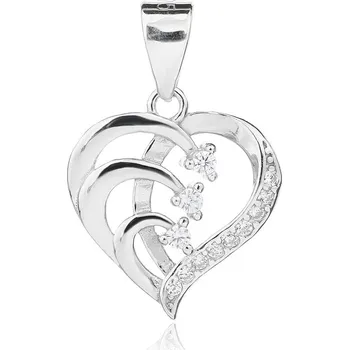 Přívěsek Bealio Stříbrný přívěsek SRDCE 03-13498-3494