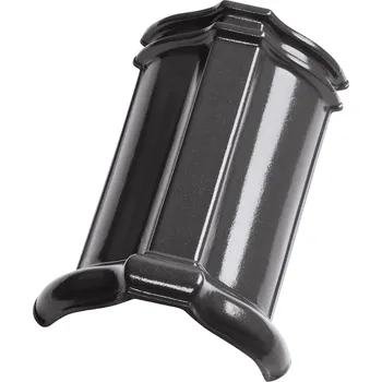 Střešní krytina Hřebenáč drážkový Tondach Stodo -glazura/břidlicově černá