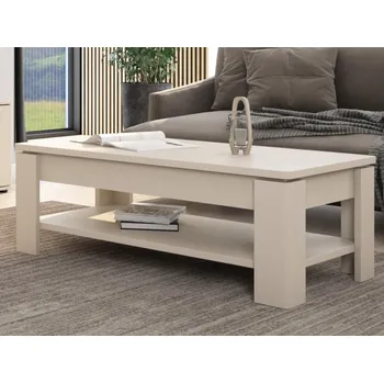 Konferenční stolek Konferenční stolek s úložným prostorem Avola, béžový kašmír