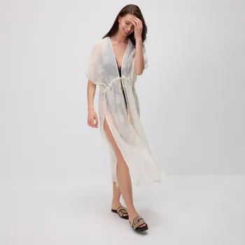 Čepice Reserved - Dlouhé plážové přehozy - béžová - 258CP-08X - 258CP-08X-ONE