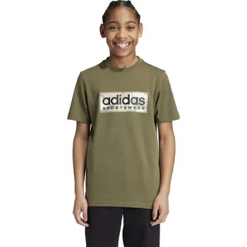 Chlapecké tričko Tričko adidas Olive Strata 1111157 7-8 Years