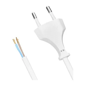 Prodlužovací kabel Flexo šňůra Solight PF07, 2m, 2 x 0,50mm2, bílá