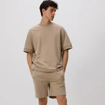 Reserved - Pohodlné bavlněné šortky - béžová - 3859C-80X - 3859C-80X-L