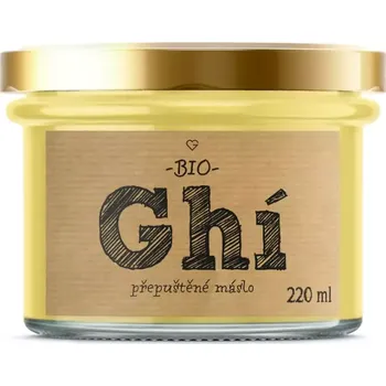 Rostlinný olej Goodie Přepuštěné máslo GHÍ - Grass-Fed BIO 220 ml