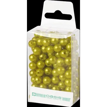 Zahradní dekorace Dekorační perly - 8 mm (144 ks) světle zelené