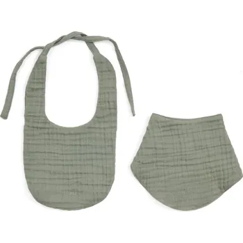 Chňapka Zelené mušelínové bryndáky v sadě 2 ks Prune – Kave Home ID_1759820