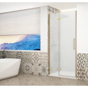 Sprchová vanička TRINITY GOLD MATT sprchové dveře do niky 1100mm, matné sklo, levé