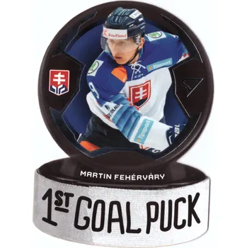 Sběratelská karetní hra 2024 SportZoo Hokejové Slovensko MARTIN FEHÉRVÁRY 1st Goal Puck