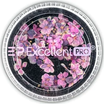 Sušený květ na zdobení nehtů růžovo-fialová 50 ks 007