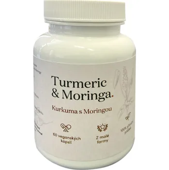 Přírodní produkt HERB&ME Moringa Kurkumin Turmeric 280 mg 60 cps