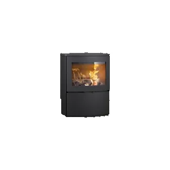 Krbová kamna HETA Scan-line 1000 šedý lak a horní deska pískovec blackwood