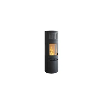 Krbová kamna HETA Scan-line 900B boční prosklení šedý lak a horní deska pískovec blackwood
