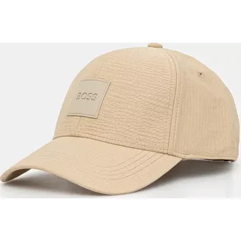 Kšiltovka Kšiltovka BOSS béžová barva, s aplikací, 50539418 80X, vel. ONE SIZE