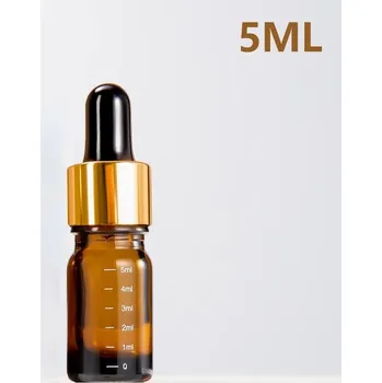 Vůně do bytu Skleněná lahvička s kapátkem a měrkou na esence a oleje | lahvička, kapátková lahvička - 5 ml