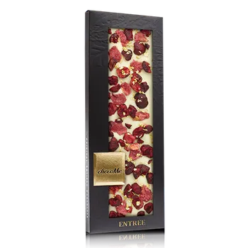 Čokoláda Dárková zdobená bílá čokoláda s 23-karátovým zlatem chocoMe