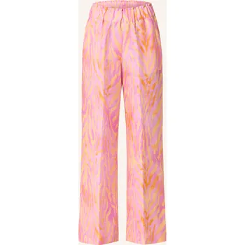 Dámské kalhoty Backstage Dámské Marlene Kalhoty Carla Ze Lnu S Volánky,...